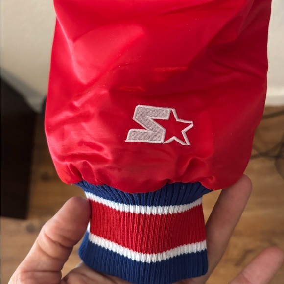 Chicago Cubs Starter Home Game Satin Full Snap Varsity Jacket Mens XL NWT - Picture 11 of 13